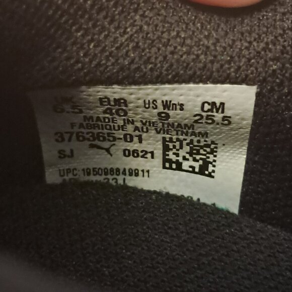 🔥🔥 PRICE DROP: PUMA Softride Sophia Camo Slip-On Sneakers Black Silver Sz 9 - Picture 9 of 9